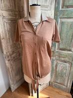 Linnen camel blouse v Emotions maat 38 nieuw!, Ophalen of Verzenden, Nieuw, Maat 38/40 (M), Beige