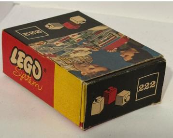 Oude lego klikklok doosje 222 wit/rood jaren 60 vintage beschikbaar voor biedingen
