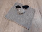 Knuffel knuffeldoekje bambino konijn grijs blauw L881, Ophalen of Verzenden, Zo goed als nieuw, Konijn