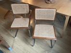 Rotan Eetkamerstoelen - Set van 4, Ophalen, Gebruikt, Bruin, Vier