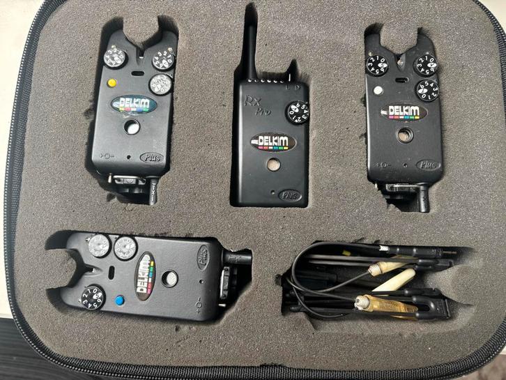Delkim RX Plus Pro Set Compleet met D-Lok, Watersport en Boten, Hengelsport | Karpervissen, Zo goed als nieuw, Complete set, Ophalen of Verzenden