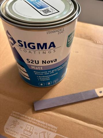 Sigma 1 liter matte lak in de kleur paars NCS S 5010 R50B beschikbaar voor biedingen