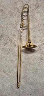 Vincent bach 42 tenortrombone met hagmann yellowbrass, Ophalen of Verzenden, Zo goed als nieuw, Tenor