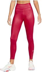 Nike Metallic Red Legging, Rood, maat M, ZGAN, Maat 38/40 (M), Verzenden, Nike, Zo goed als nieuw