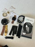 Fitbit Versa 2 Smartwatch Zwart + Extra Bandjes, Hartslag, Zwart, Ophalen of Verzenden, Zo goed als nieuw