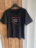 Yoek Zwart T-shirt met print - Maat M, Maat 38/40 (M), Zwart, Ophalen of Verzenden, Zo goed als nieuw