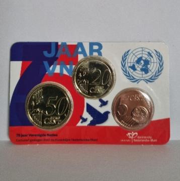Coincard 2020 - 75 jaar Verenigde Naties BU - Nederland  beschikbaar voor biedingen