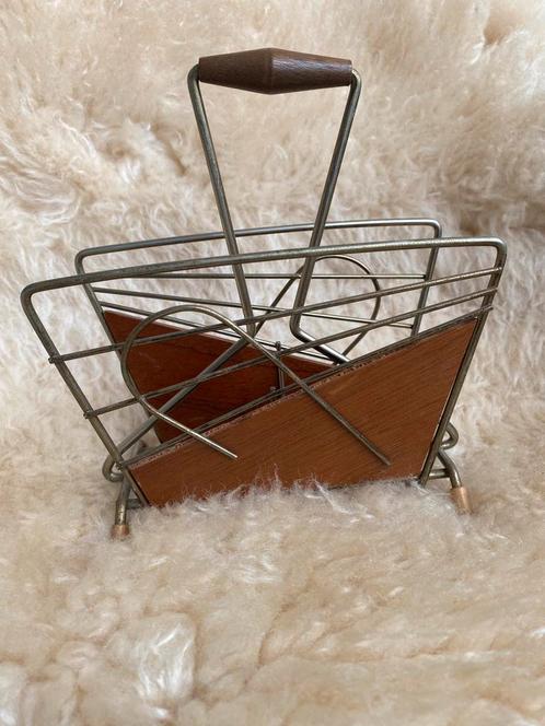 Vintage brieven houder/ servet houder jaren ‘60, Huis en Inrichting, Woonaccessoires | Krantenbakken en Lectuurbakken, Gebruikt