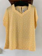 Weinberg Paris geel/witte zomerblouse mt 40/42 zgan, Ophalen of Verzenden, Zo goed als nieuw, Maat 38/40 (M), Geel