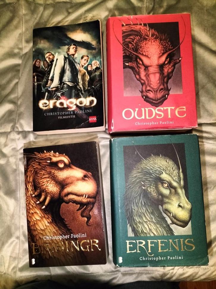4 delen van  Eragon, Boeken, Fantasy, Gelezen, Ophalen