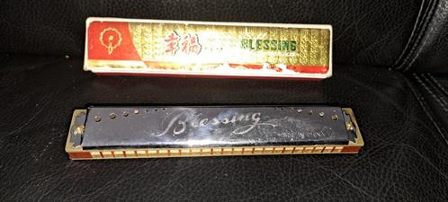 te koop grote blessing mond harmonica 18 cm lang, Muziek en Instrumenten, Blaasinstrumenten | Mondharmonica's, Zo goed als nieuw