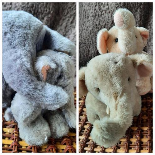 4x Shanghai Doll Factory knuffel olifantjes - kleinste fantj, Verzamelen, Beren en Cherished Teddies, Zo goed als nieuw, Stoffen beer