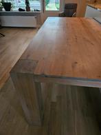 Houten Eettafel 90 x 180 cm, Huis en Inrichting, Tafels | Eettafels, Ophalen, Gebruikt, 50 tot 100 cm, Landelijk