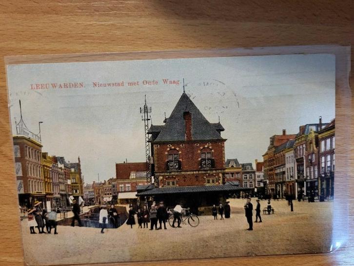 ansicht Leeuwarden de WAAG verzameling (8x), Verzamelen, Ansichtkaarten | Nederland, Friesland, Ophalen of Verzenden