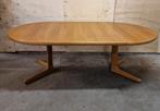 Xxl vintage deense eettafel uittrekbare tafel ronde ovale, Antiek en Kunst, Antiek | Meubels | Tafels, Ophalen of Verzenden