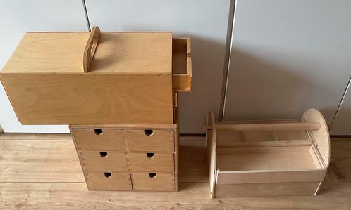 IKEA blankhouten kastjes, opbergmogelijkheden, Hobby en Vrije tijd, Knutselen, Gebruikt, Ophalen