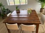 Eettafel, Huis en Inrichting, Tafels | Eettafels, Ophalen, 100 tot 150 cm, Vierkant, Hout