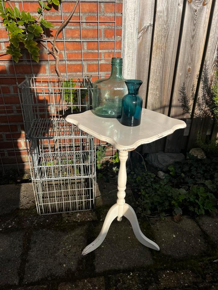 Vintage Wijntafel, Huis en Inrichting, Tafels | Sidetables, Gebruikt, Minder dan 25 cm, Minder dan 50 cm, Overige vormen, Overige houtsoorten
