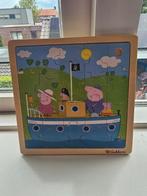 Houten puzzel peppa pig, Ophalen of Verzenden, Minder dan 10 stukjes, Zo goed als nieuw, 6 maanden tot 2 jaar