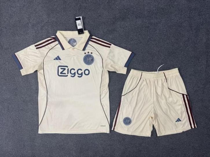 Ajax 25/26 3de tenue beschikbaar maat 16 t.e.m. 28, Kleding | Heren, Sportkleding, Nieuw, Voetbal, Maat 46 (S) of kleiner, Beige