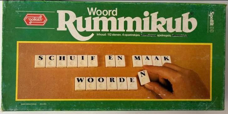 Woord Rummikub Letters GROOT Compleet, Hobby en Vrije tijd, Gezelschapsspellen | Overige, Zo goed als nieuw, Een of twee spelers