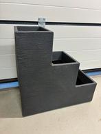 Stevige antracietkleurige trap‑plantenbak 3 niveaus, Ophalen