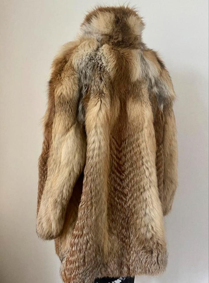 Maison Bonneterie (M) 38/40 twv 2.400 jas echte bont vos fox, Kleding | Dames, Jassen | Winter, Zo goed als nieuw, Maat 38/40 (M)