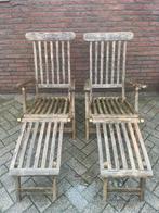 Sunyard 2 teakhouten tuinstoelen, ligstoelen, deckchairs, Tuin en Terras, Tuinstoelen, Ophalen, Zo goed als nieuw