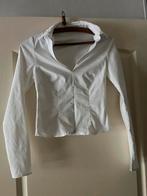Stradivarius witte crop blouse s, Ophalen of Verzenden, Zo goed als nieuw, Wit