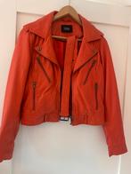 Leren jasje oranje Ibana mt 38, Kleding | Dames, Ophalen of Verzenden, Zo goed als nieuw, Maat 38/40 (M), Oranje