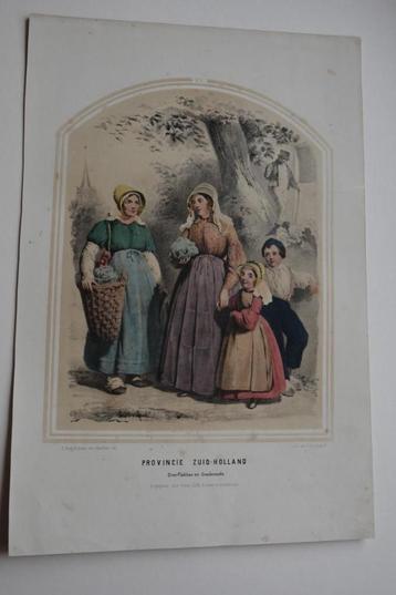GOEREE EN OVERFLAKKEE KLEDERDRACHT 1850`57 Litho Buffa C31 beschikbaar voor biedingen