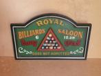 Pubbord Royal Billiards Saloon bord Horeca bar mancave 60x40, Ophalen of Verzenden, Gebruikt, Reclamebord