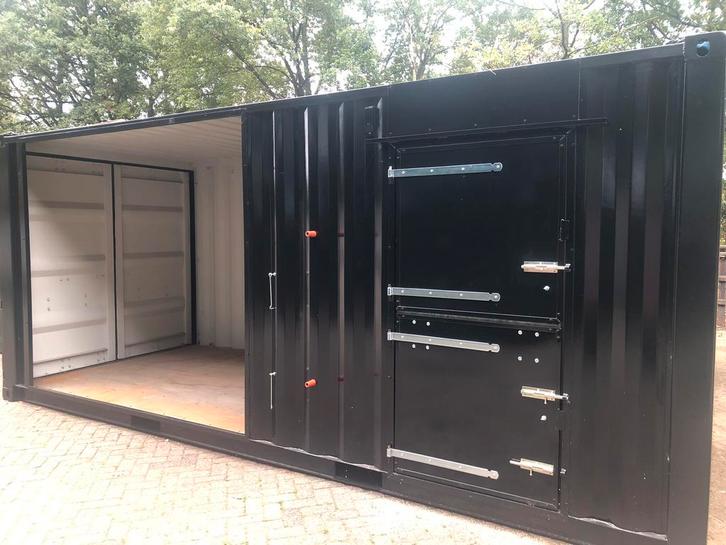 Schuilcontainer uit VOORRAAD!, Dieren en Toebehoren, Stalling en Weidegang, Stalling, 2 of 3 paarden of pony's