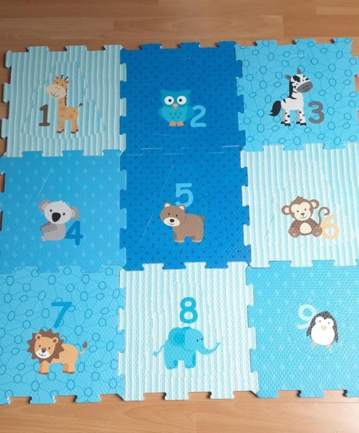 Kadotip: Foam puzzelmat met vrolijke diermotieven, Kinderen en Baby's, Speelgoed | Speelkleden, Zo goed als nieuw, Ophalen