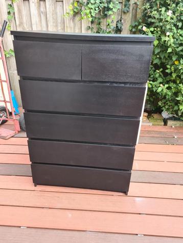 Mooie ikea malm ladekast met 6 lades