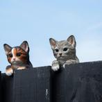 tuinbeeld schutting kat poes, Ophalen of Verzenden, Nieuw