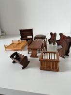 Poppenhuis meubels van hout, Zo goed als nieuw, Ophalen
