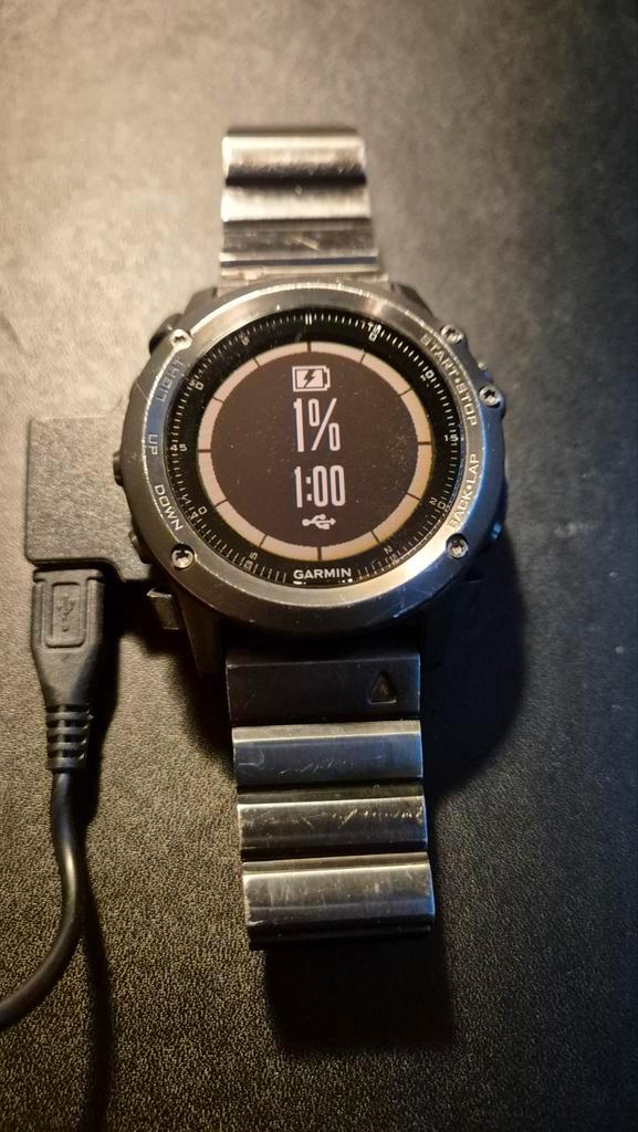 Garmin Fenix 3 Sapphire - GPS Sporthorloge, Sieraden, Tassen en Uiterlijk, Smartwatches, Gebruikt, Zwart, Afstand, Calorieverbanding