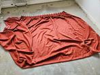 Gordijnen set: roestbruin/terracotta & witte vitrage, Huis en Inrichting, Ophalen, 200 cm of meer, 200 cm of meer