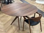 Artisan lakri 140cm notenhout, Ophalen, Rond, Vijf personen of meer, 100 tot 150 cm