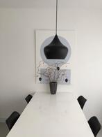 Moderne zwarte hanglamp met gouden binnenkant, Huis en Inrichting, Lampen | Hanglampen, Ophalen, Minder dan 50 cm