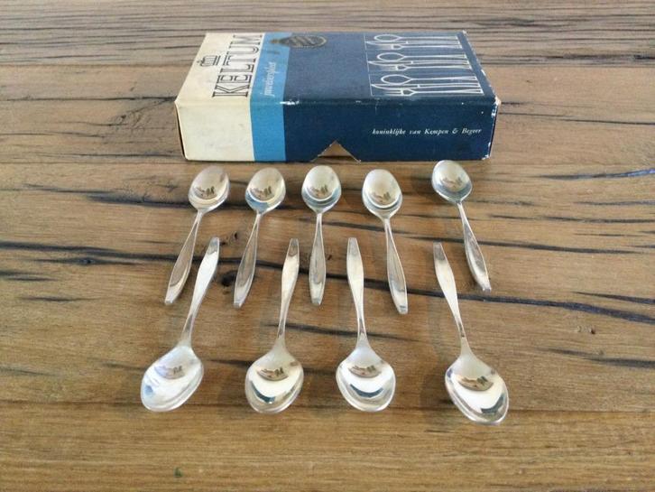 mokka- koffie- thee- likeur lepels ( Merk Keltum ), Huis en Inrichting, Keuken | Bestek, Zo goed als nieuw, Bestekset, Rvs of Chroom