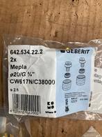 Geberit mepla overgangskoppeling 2x 20/G3/4 cw617N/C38000, Nieuw, Ophalen of Verzenden