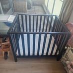 Z.g.a.n. Box TWF Fleur (mat zwart) + box- matras en kleed, Kinderen en Baby's, Ophalen, Zo goed als nieuw, Rechthoekig, In hoogte verstelbaar