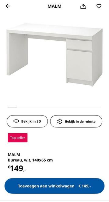 Malm IKEA Bureau - afbeelding 7