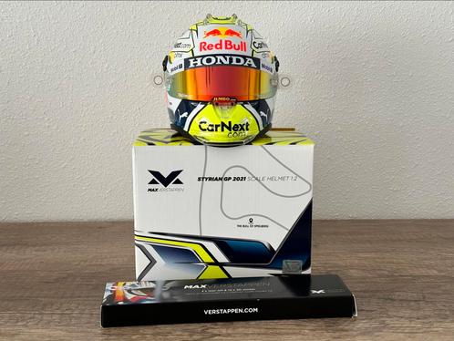 🟧 Max Verstappen 1:2 helm Oostenrijk 2021 incl. tear-offs, Verzamelen, Automerken, Motoren en Formule 1, Nieuw, Formule 1, Ophalen of Verzenden