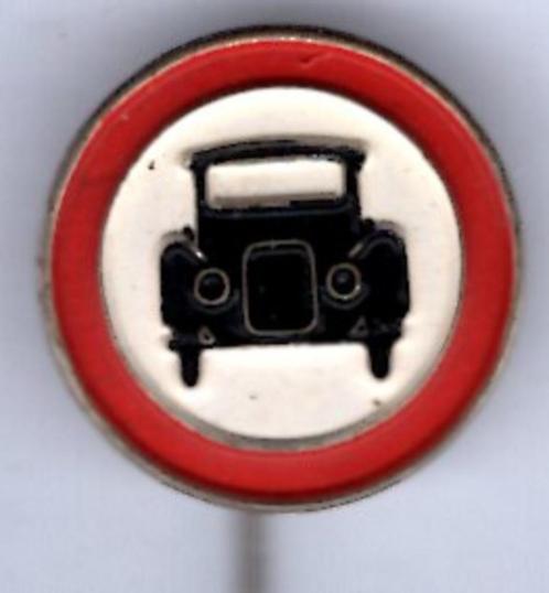 Verkeersbord zilverkleurig speldje ( X_041a ), Verzamelen, Speldjes, Pins en Buttons, Nieuw, Speldje of Pin, Transport, Verzenden