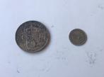 1 gulden 1940 Nederland en 1/10 Curaçao, Ophalen of Verzenden, Koningin Wilhelmina