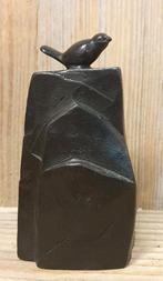 VOGELS OP ROTS / mini urn / brons / asurn, Huis en tuin decoratie Marie, Nieuw, Info@huisentuindecoratiemarie.nl, Peize