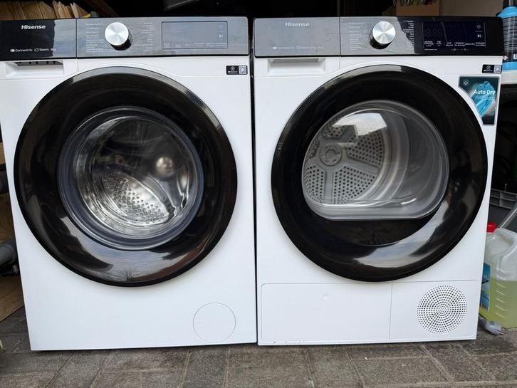 Set Nieuw! Hisense 8kg wasmachine A en warmtepompdroger A++, Witgoed en Apparatuur, Wasmachines, Nieuw, Voorlader, 8 tot 10 kg